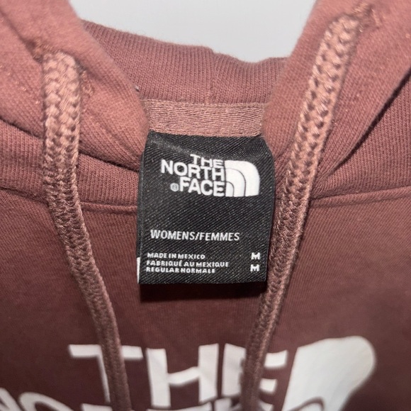 The North Face Hoodie Women’s Medium Brown Pullover Logo Sweatshirt - Picture 3 of 4